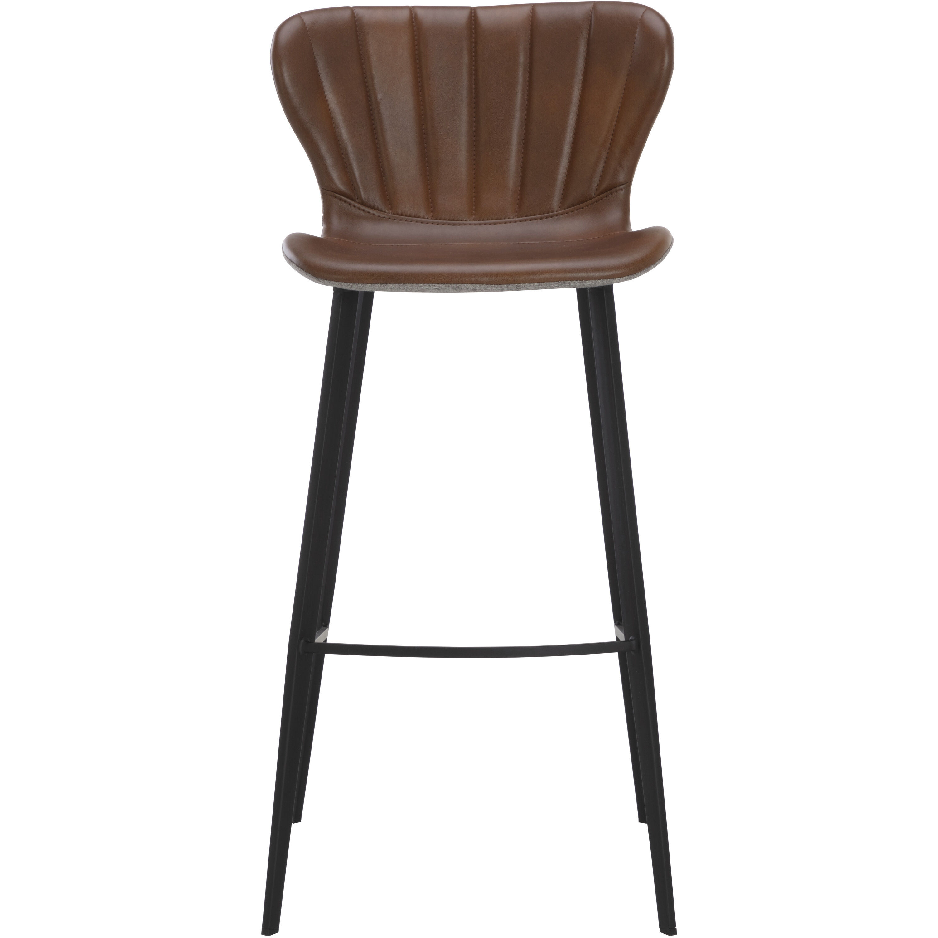 Arabella 40.5 inch Bravo Cognac / November Grey Barstool